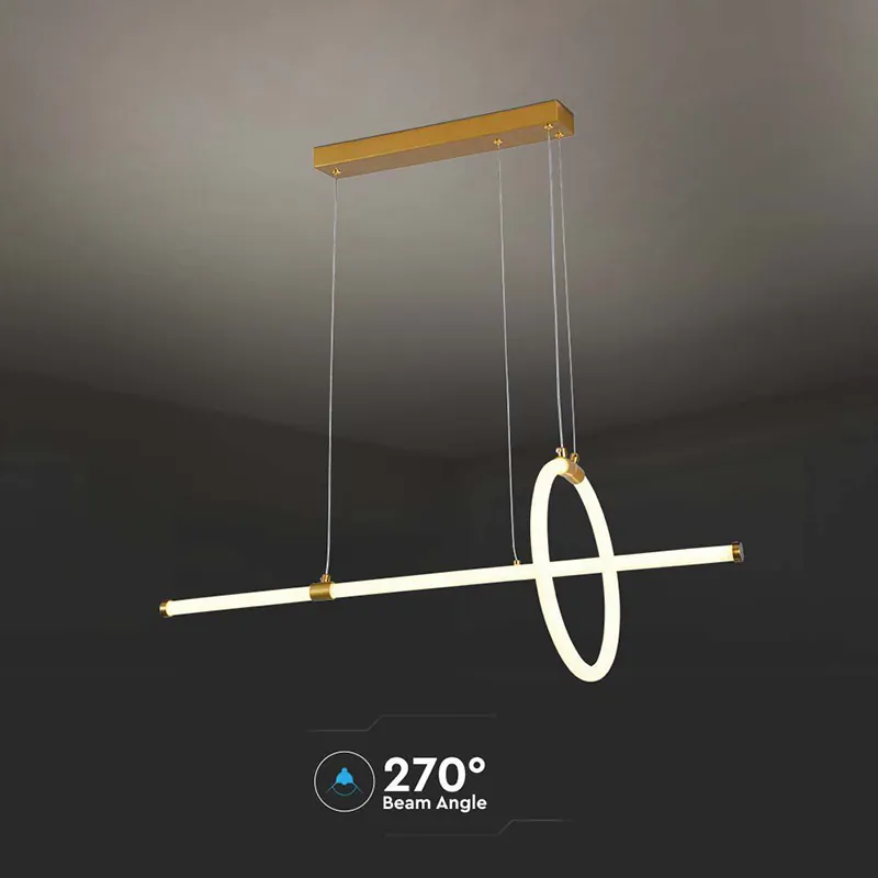 Candelabru LED 16W 3000K 86X100CM - Auriu