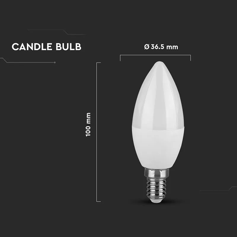 Bec LED E14 3.7W 3000K Cip Samsung
