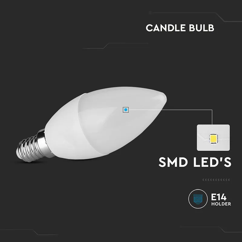 Bec LED E14 3.7W 3000K Cip Samsung