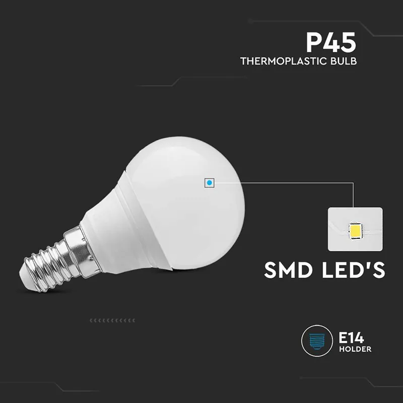 Bec LED E14 3.7W 3000K Cip Samsung
