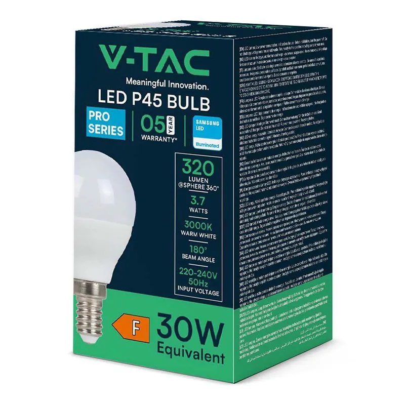 Bec LED E14 P45 3.7W 6400K Cip Samsung
