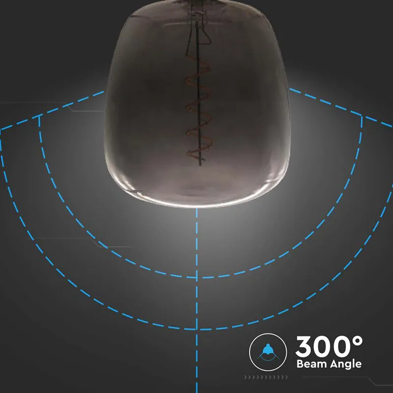 Bec Filament LED 4W E27 Sticla Neagra