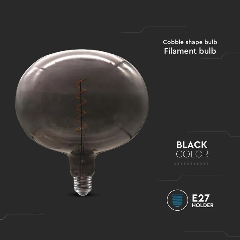 Bec Filament LED 4W E27 Sticla Neagra