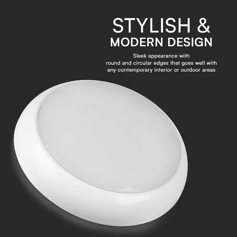 Plafoniera LED 8W/16W/20W 3IN1 + Senzor + Emergenta IP65 - Alb