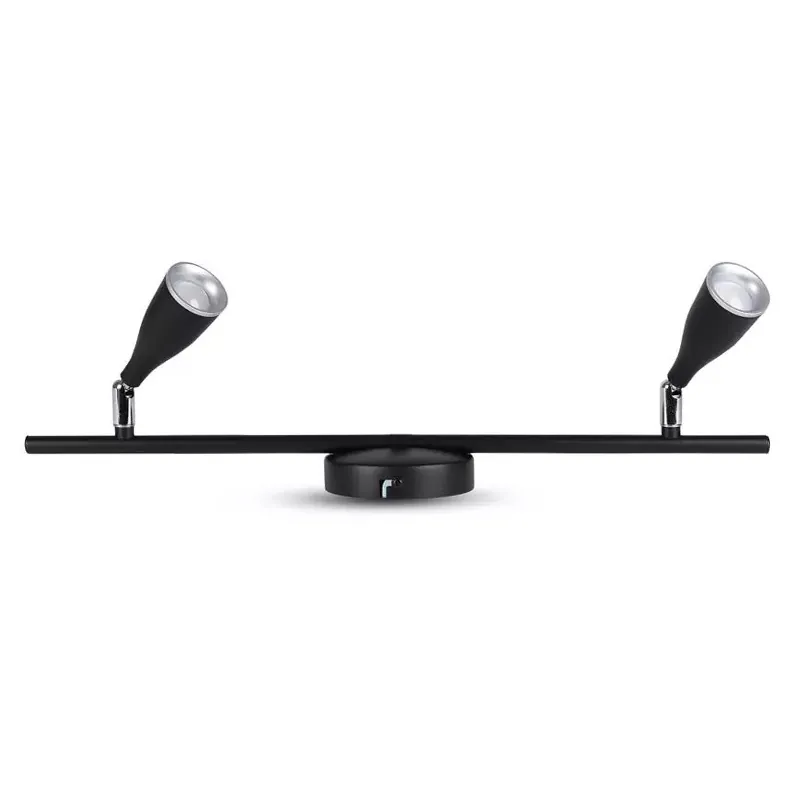 Lampa LED Montaj Perete 9W 3000K Alb Cald - Negru