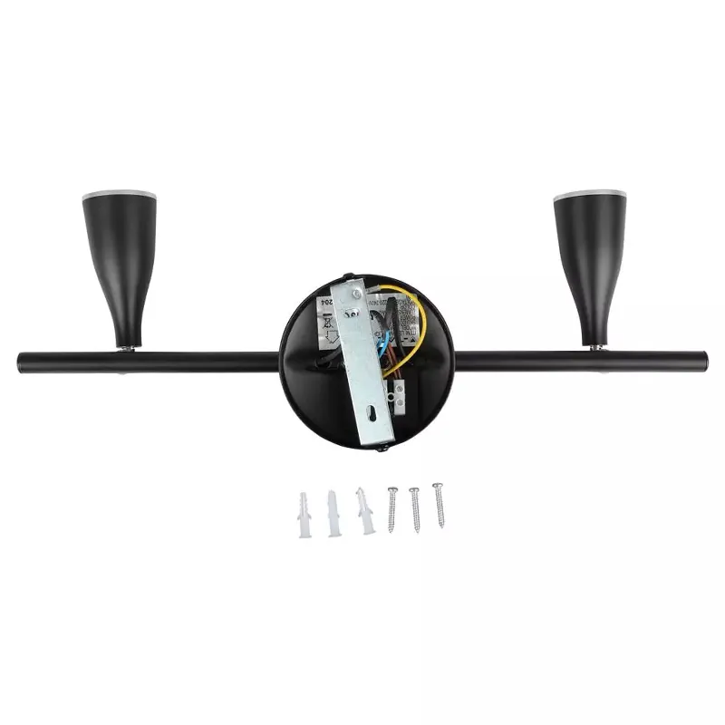 Lampa LED Montaj Perete 9W 3000K Alb Cald - Negru