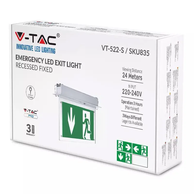 Lampa LED Iesire de Urgenta 2W 6000K Alb Rece