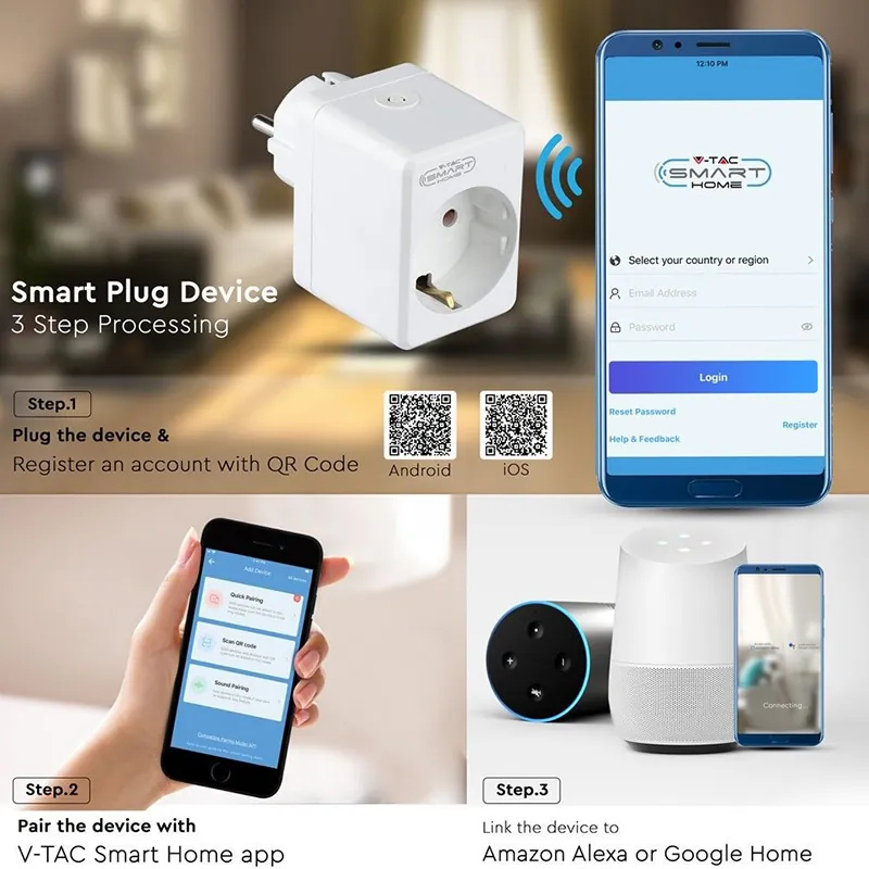 Adaptor Mini Smart cu Wi-Fi Incorporat