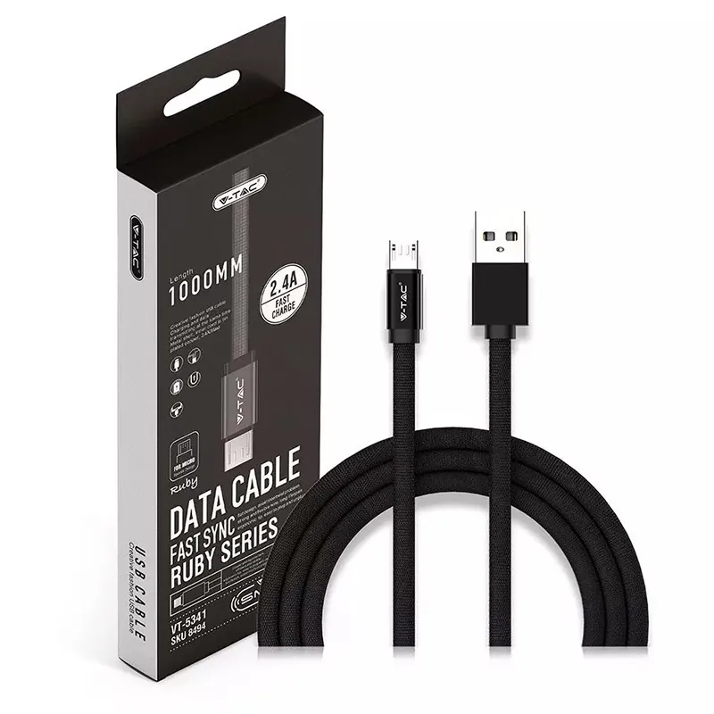 Cablu Micro USB 1M Ruby Edition - Negru