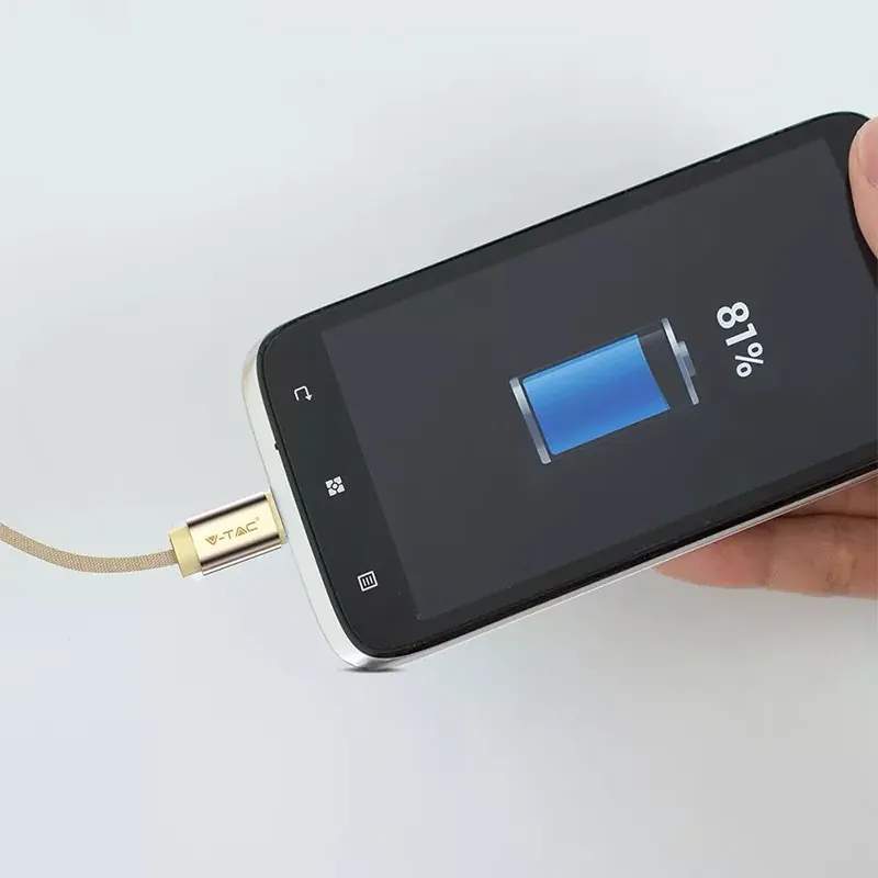 Cablu Micro USB 1M Ruby Edition - Auriu