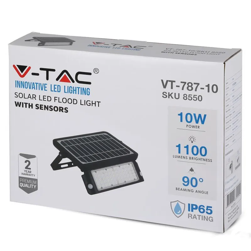 Reflector LED 10W 4000K cu Incarcare Solara