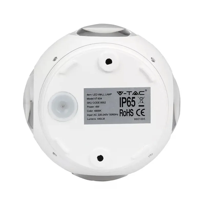 Lampa LED Perete 4W IP65 3000K Alb Cald