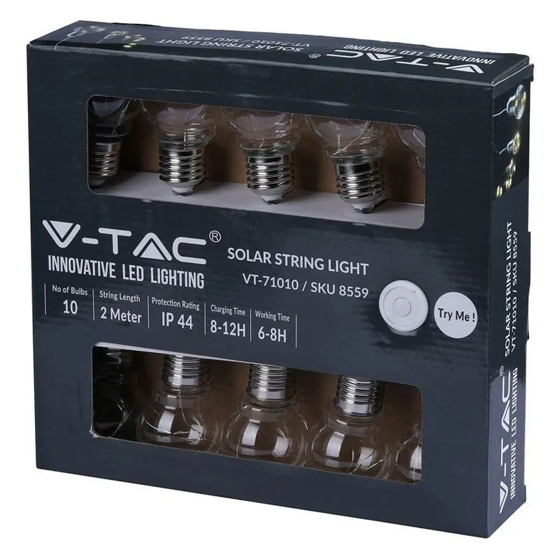 Ghirlanda Solara LED 1W X 10 IP44 3000K