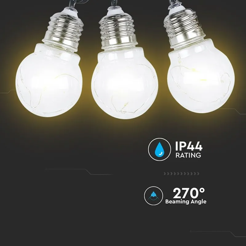 Ghirlanda Solara LED 1W X 10 IP44 3000K