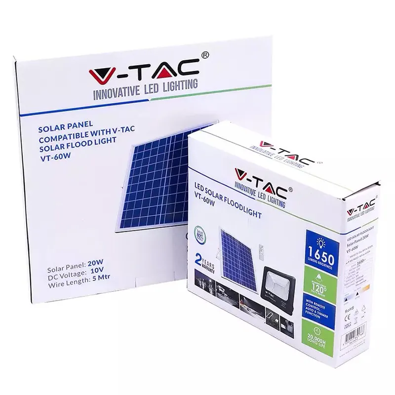 Reflector LED 20W 4000K cu Incarcare Solara