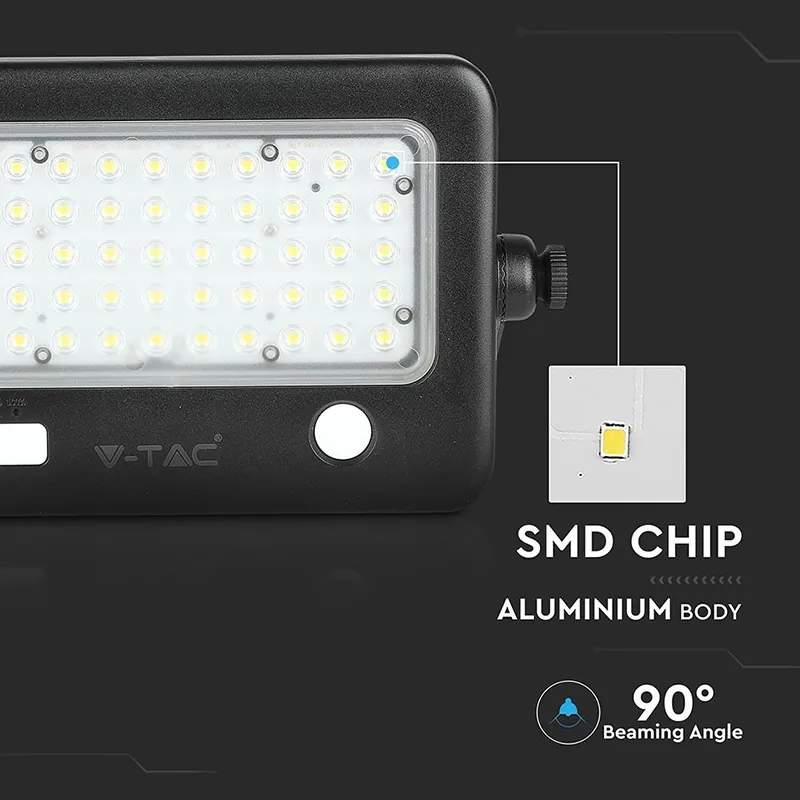 Reflector LED 10W 4000K cu Incarcare Solara