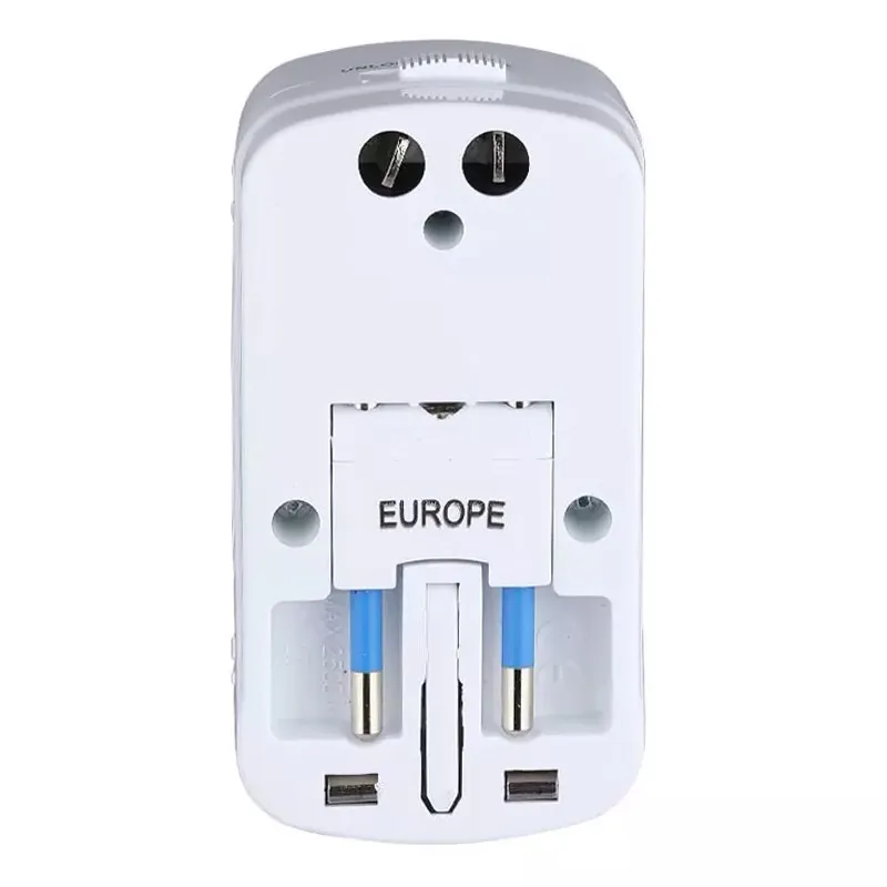 Adaptor Universal Priza (Uk,Us,EU) cu Protectie si 2USB 2.1A