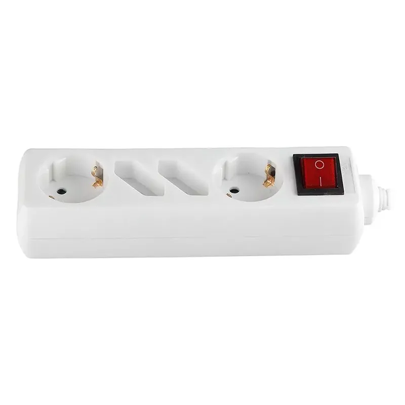 Prelungitor 4 Cai cu Intrerupator 1.5M( 3G1.5MM2) Alb