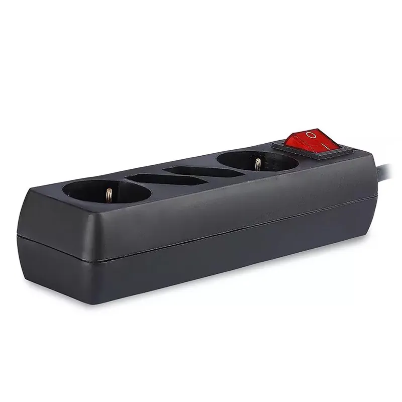 Prelungitor 4 Cai cu Intrerupator 1.5M( 3G1.5MM2) Negru