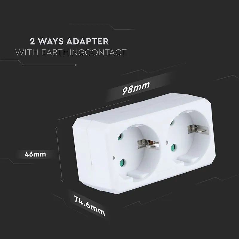 Adaptor 2 Prize 2X16A Max 2300W