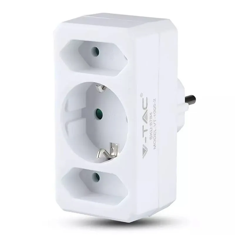 Adaptor 3 Prize 2X2.5A si 1X16A Max 3680W