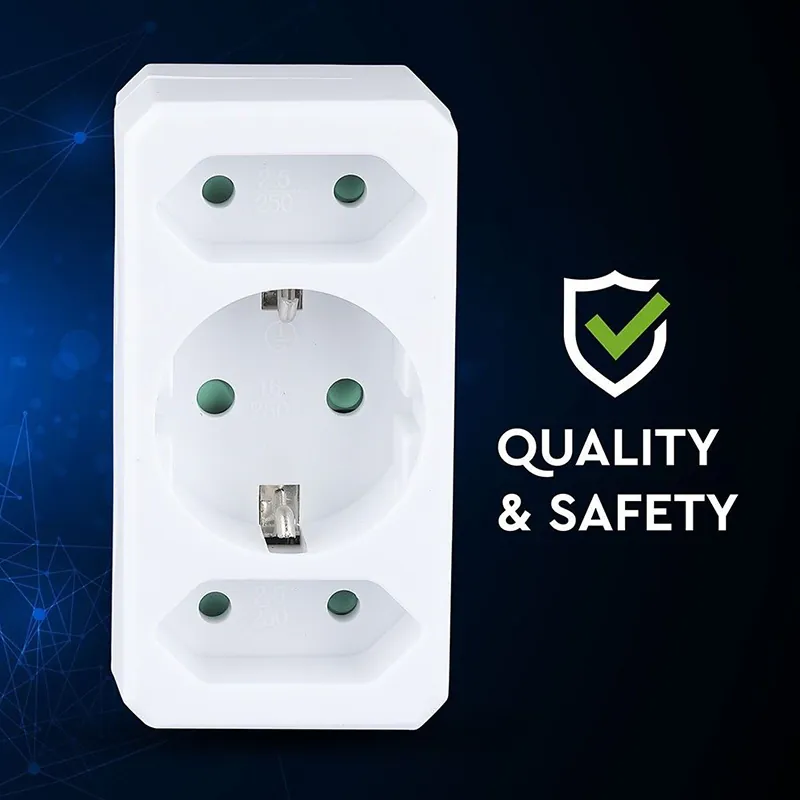 Adaptor 3 Prize 2X2.5A si 1X16A Max 3680W