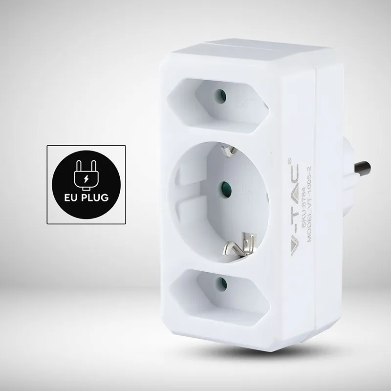 Adaptor 3 Prize 2X2.5A si 1X16A Max 3680W