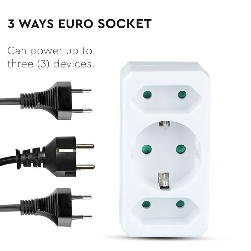 Adaptor 3 Prize 2X2.5A si 1X16A Max 3680W
