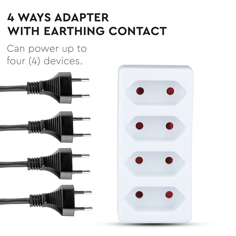Adaptor 4 Prize 4X2.5A Max 2300W