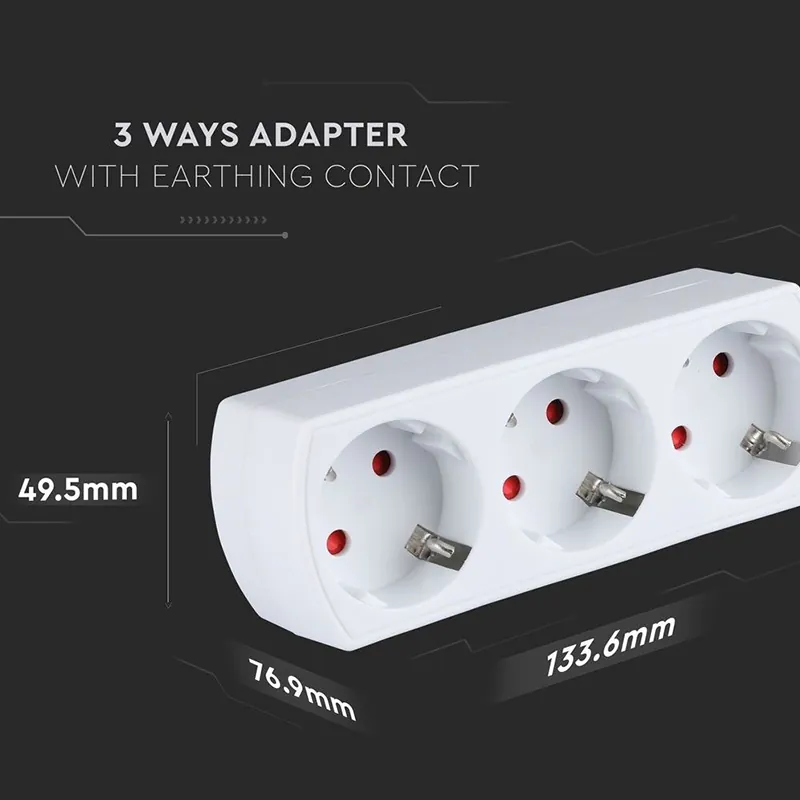 Adaptor 3 Prize 3X16A Max 3680W