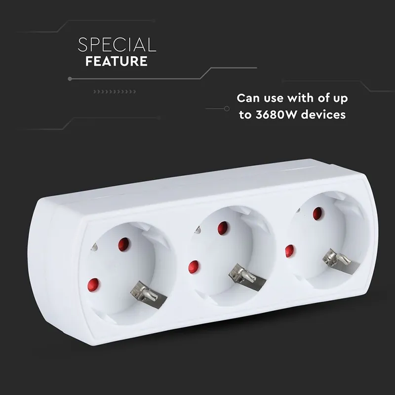 Adaptor 3 Prize 3X16A Max 3680W