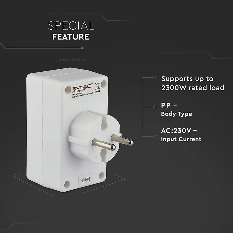 Adaptor 4 Prize 4X2.5A Max 2300W