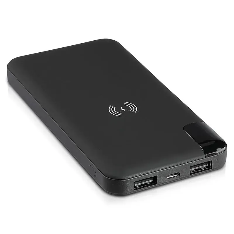Power Bank 8000MAH Incarcare Wireless Model Stand - Negru