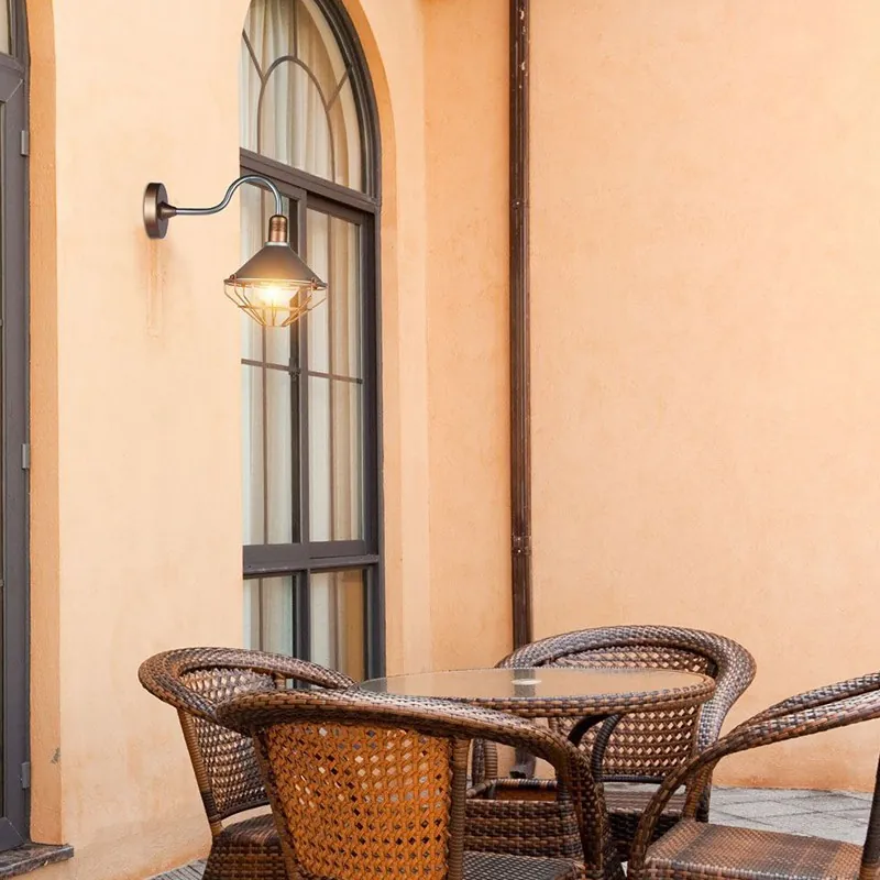 Lampa Montaj Perete Soclu E27 IP65 - Rose/Gold