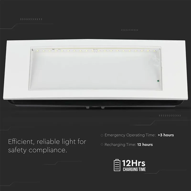 Lampa LED Iesire de Urgenta 3.8W 6000K Alb Rece