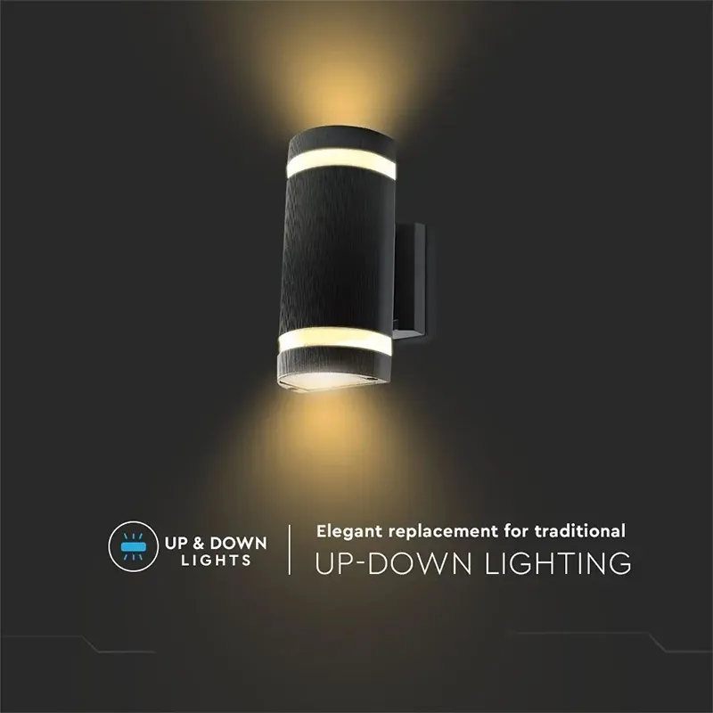 Lampa Perete Soclu E27 IP44 - Negru