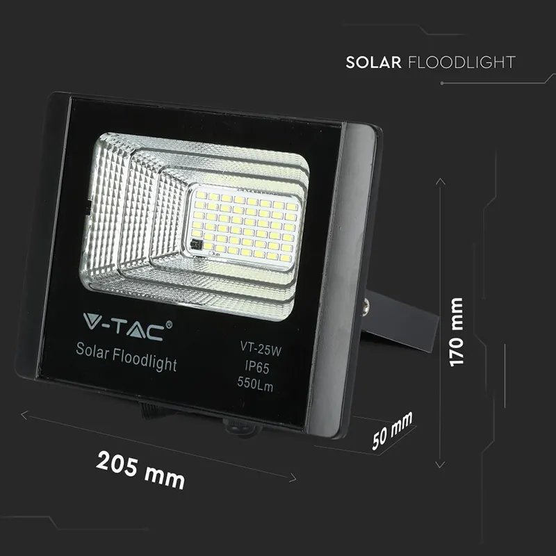 Reflector LED 12W 6000K cu Incarcare Solara