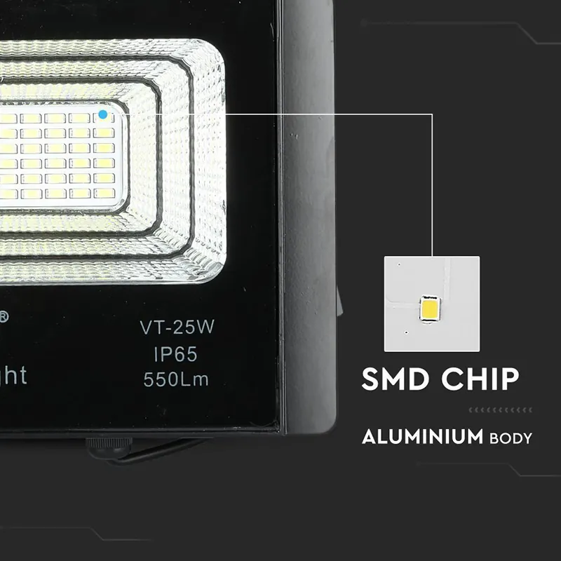 Reflector LED 12W 6000K cu Incarcare Solara