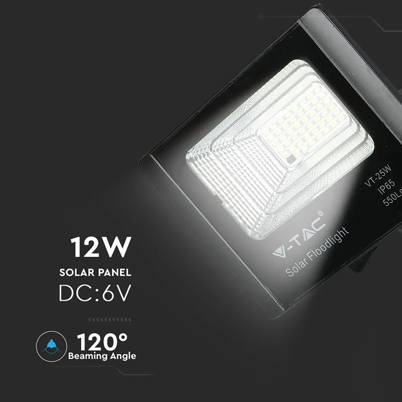 Reflector LED 12W 6000K cu Incarcare Solara