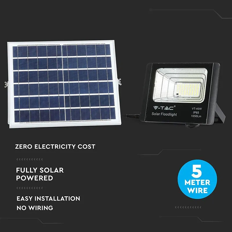Reflector LED 16W 6000K cu Incarcare Solara