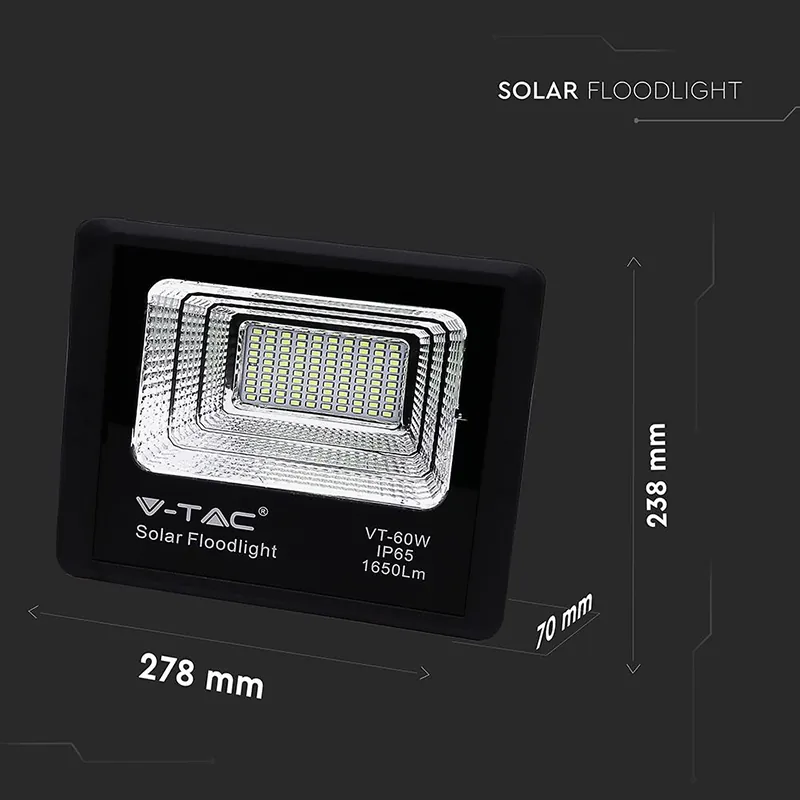 Reflector LED 20W 6000K cu Incarcare Solara