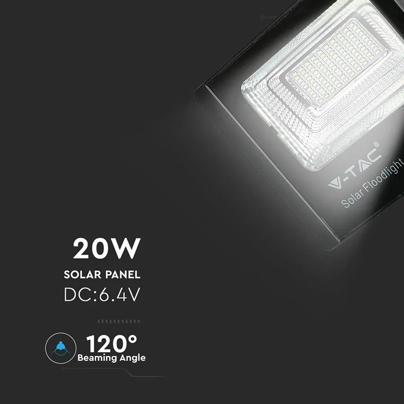 Reflector LED 20W 6000K cu Incarcare Solara