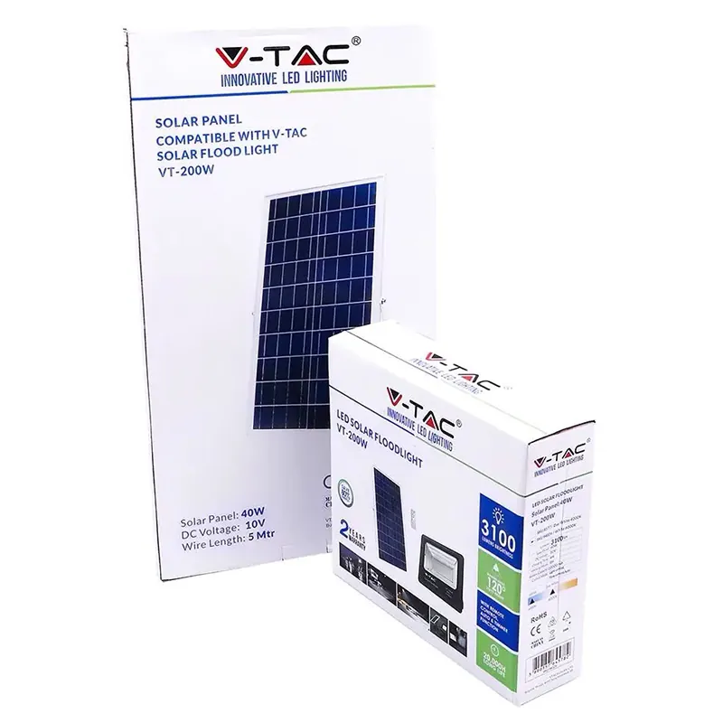 Reflector LED 40W 6000K cu Incarcare Solara
