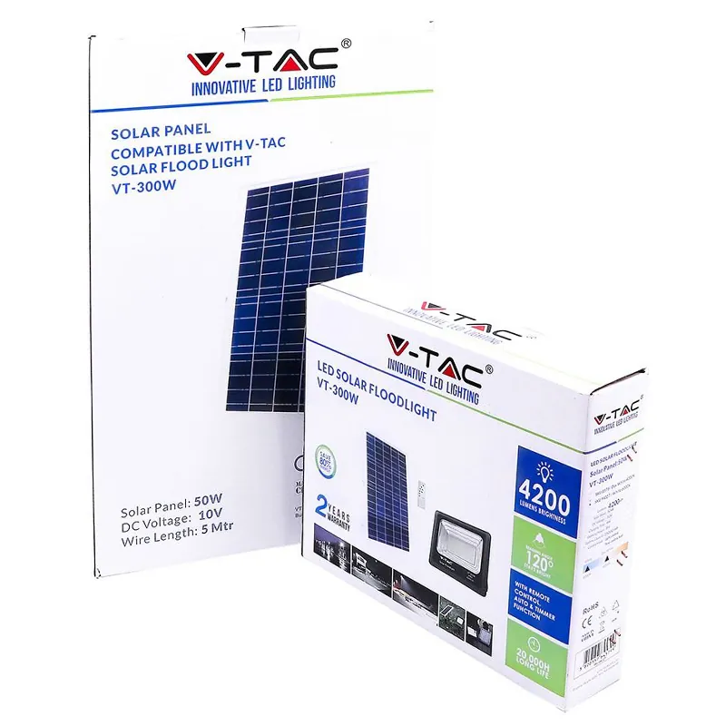 Reflector LED 50W 6000K cu Incarcare Solara