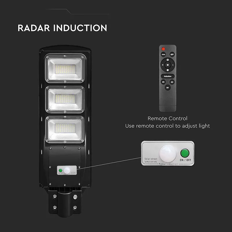 Corp Iluminat Stradal 12W 6400K Incarcare Solara