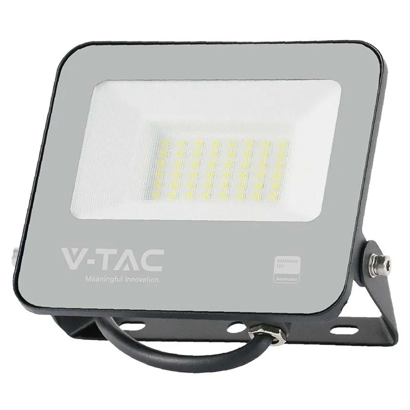 Reflector LED SMD 30W 185LM/W 6500K IP65  Cip Samsung - Negru/Gri