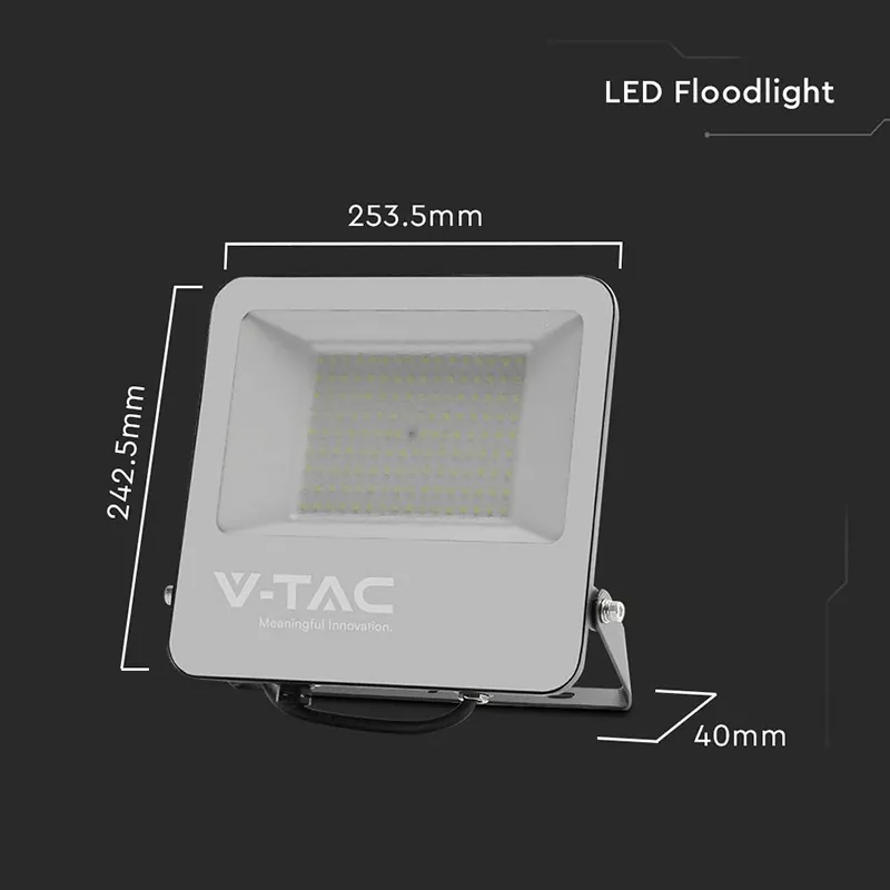 Reflector LED SMD 100W 185LM/W 6500K IP65  Cip Samsung - Negru/Gri