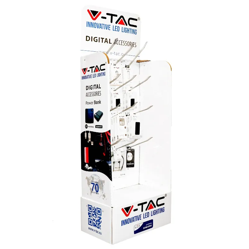 Stand Carton cu 15 Carlige Metalice