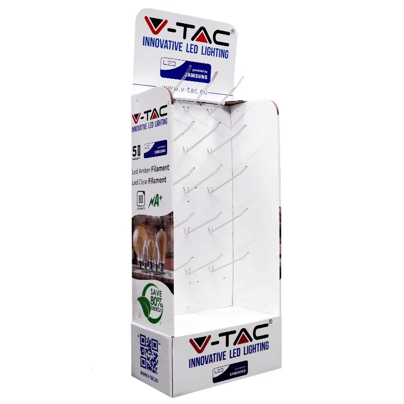 Stand Carton cu 15 Carlige Metalice