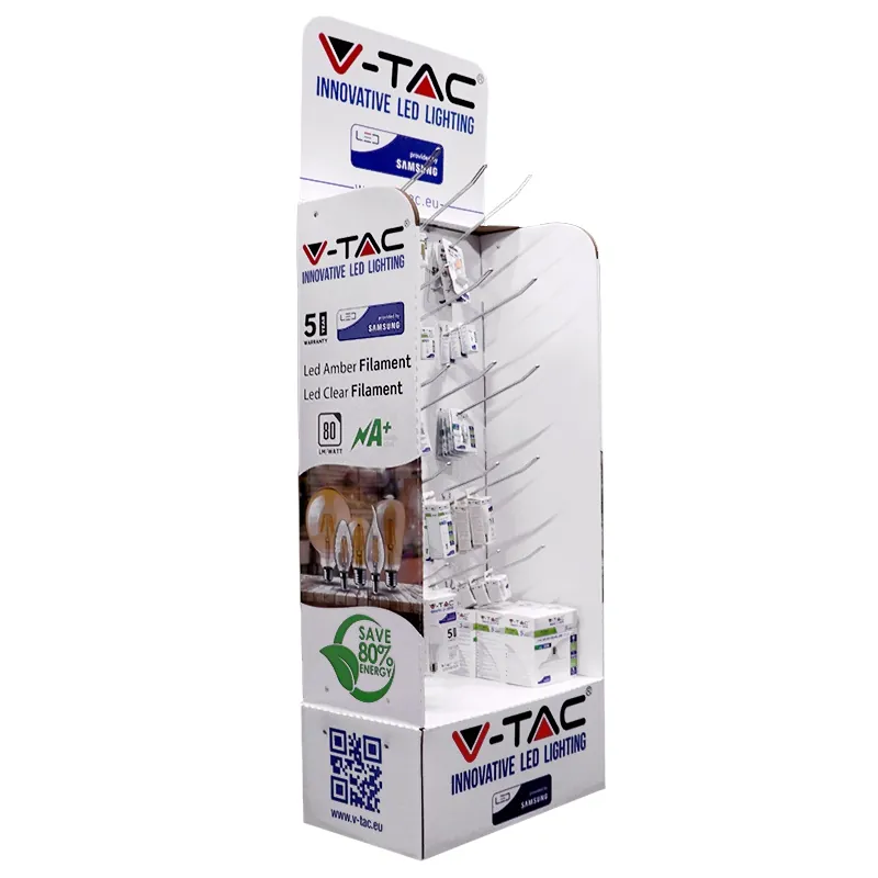 Stand Carton cu 15 Carlige Metalice